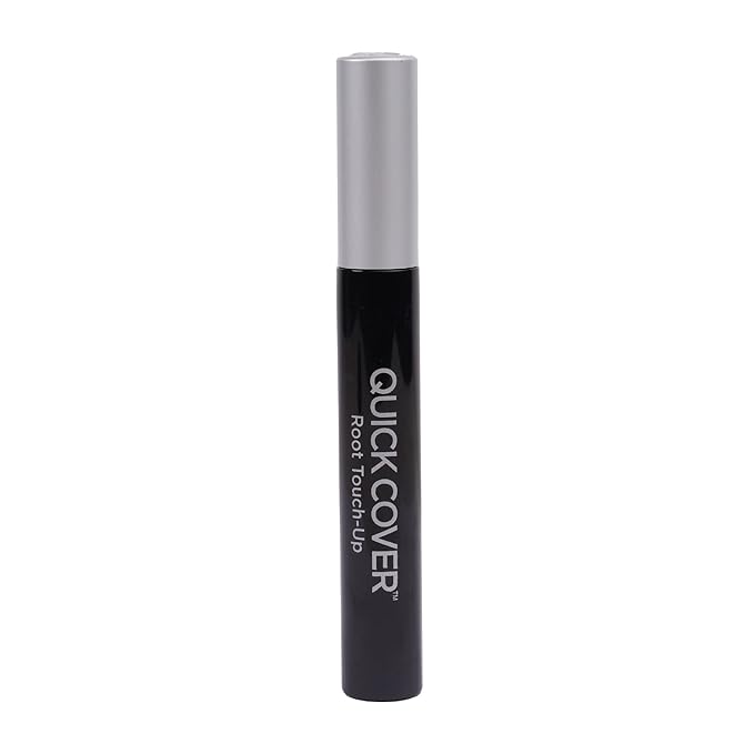 RED by Kiss Quick Cover Gray Hair Touch Up, Root Touch Up, Moisturize and Shine, Brush Type & Stick Type Set (Jet Black)