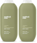 Method Men Body Wash,Juniper + Sage,Paraben and Phthalate Free,18 fl oz,(Pack of 2)