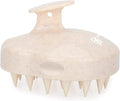 FREATECH Scalp Massager Hair Growth, Scalp Scrubber Shampoo Brush with Soft Silicone Bristles for Dandruff Removal and Hair Care, Wet & Dry Hair Massager Scalp Exfoliator, Beige