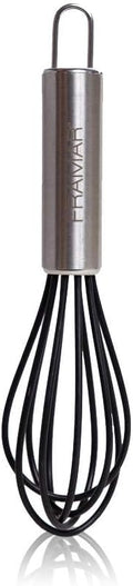 FRAMAR Mighty Mixer Hair Color Whisk - Hair Color Mixer, Color Whisks For Hair Salon – Rubberized Mini Whisk Black