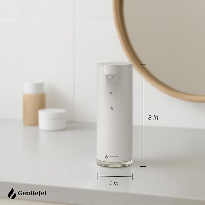EasyFoam Automatic Foaming Soap Dispenser – Touchless Sensor, USB-C Rechargeable, 304 Stainless Steel, IPX5 Waterproof for Bathroom Kitchen Sink, 280 ml