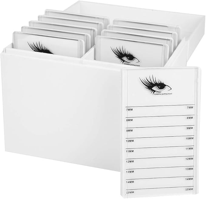 10-Layer Eyelash Extension Storage Box, Acrylic False Eyelash Makeup Organizer Holders, Makeup Cosmetic Case for Grafting Eyelash Extension Tool