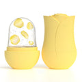 Ice Roller For Face，Cryo Cube Ice Roller For Facial And Eye,Skincare Tools,For Relieving Facial Edema, Shrinking Pores, And Lifting And Firming The Skin (Yellow)