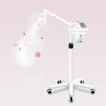 Professional Facial Steamer, Esthetician Steamer on Wheels, Stand Face Steamer for Facial Deep Cleaning and Hydration, Steamer for Facial for Personal Care or Beauty Spa or Salon, White