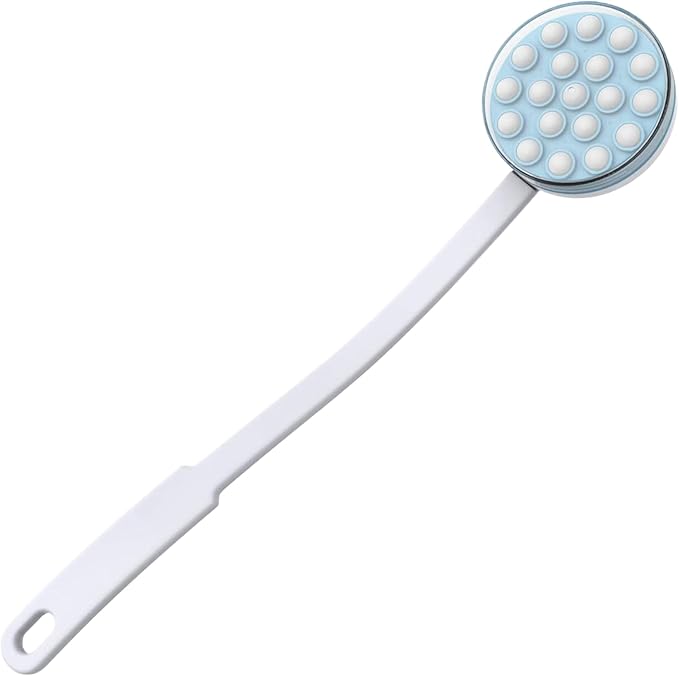 Back Lotion Applicator, Lotion Applicator for Back, Long Handle with 19 Massaging Rollers, Easy Install for Daily Use