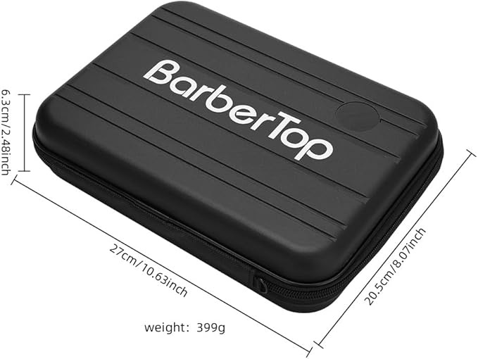 Barber Bag for Clippers Supplies, Sturdy Clipper Storage Case for Barber Accessories, Hair Trimmer Organizer Travel Bag for Men Razor Guard Grooming Kits (Big-Black)