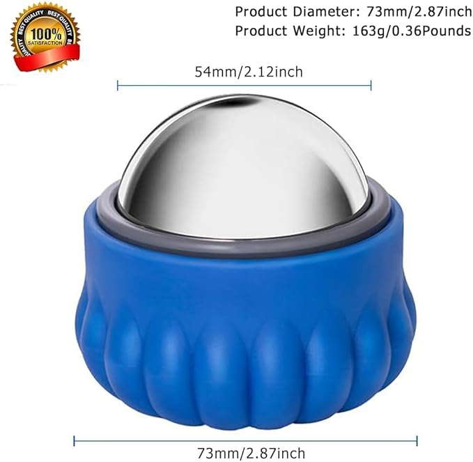 iECO Cold Massage Roller Ball - Ice Roller Ball for Muscles Deep Tissue, Cold & Heat Therapy, Plantar Fasciitis Roller