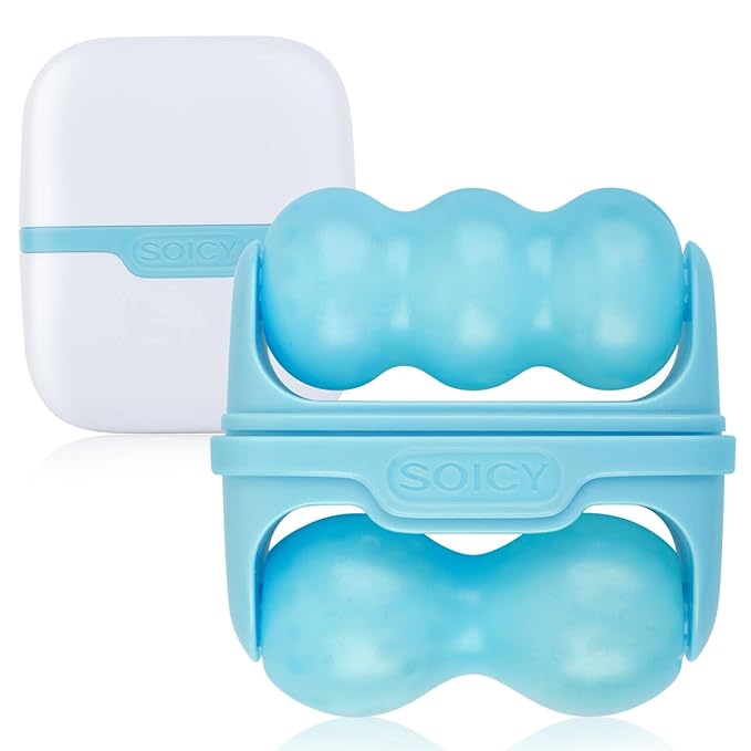 Ice Roller for Face,Eyes,Women Gifts Idea,Therapeutic Cooling to Tighten Brighten Complexion and Reduce Wrinkles,Massager Under Eye Puffiness,Migraine and Pain Relidf