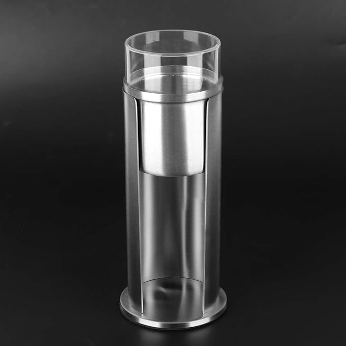 Cotton Pad Holder - Stainless Steel Qtip Makeup Removers Dispenser with Lids, 2.9x7.3 inch