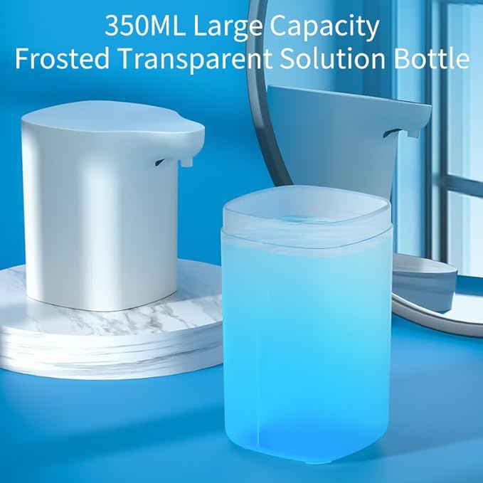 Automatic Foaming Soap Dispenser, Rechargeable, 11.8oz Touchless with Motion Sensor for Bathroom, Kitchen, F1818