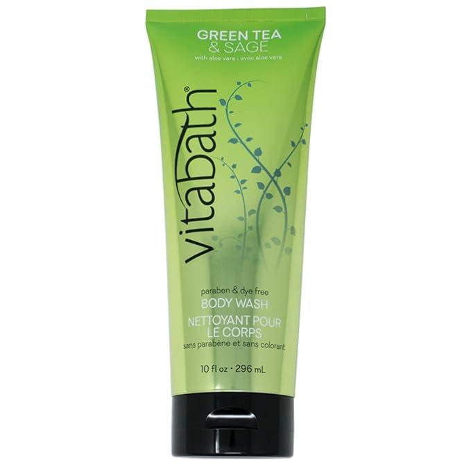 Vitabath Body Wash, Green Tea & Sage, 10 Fluid Ounce
