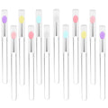 12 PCS Silicone Lip Brush - Reusable Lipstick Brush Lip Brushes Makeup Applicator Beauty Tool Kits for Lipsticks,Lip Gloss,Lip Balm