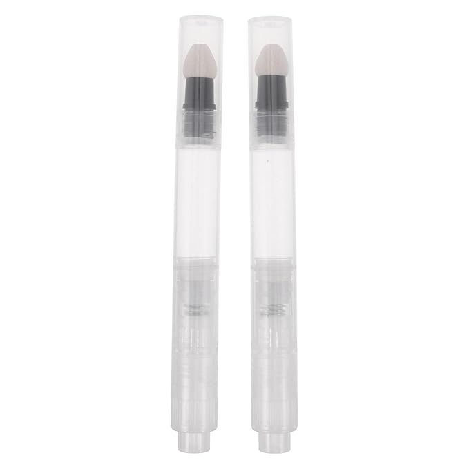 2Pcs 3Ml Sponge Tip Press Pen Cosmetic Packaging Material for Lip Gloss Cream Foundation Concealer Dispenser Makeup Applicator