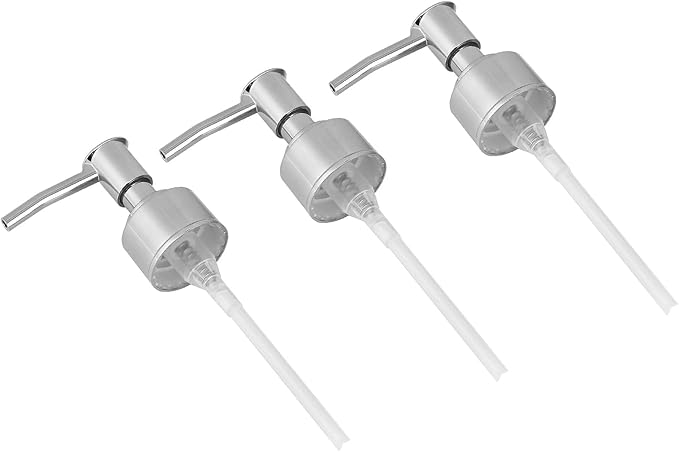 Perfume Bottle Pump Shampoo and Conditioner Bottle Nozzle Shower Gel Bottle Spray Nozzle Kit ABS Material with 360 Degree Rotation for Soap Lotion Massage Oil Bottle Accessory