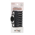 Scunci by Conair claw clips for thick hair - hair accessories for women- claw clip - for all hair types - trendy hair accessories -Black- 1 Count