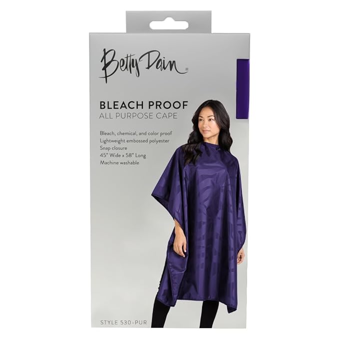Betty Dain Bleachproof All-purpose Styling Cape, Purple