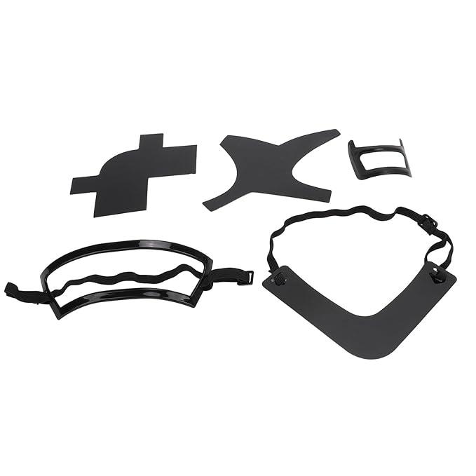 Beard Shaper Kit, 5 Piece Beard Shaping & Styling Tool, Beard Shaping Tool for Men, Beard Lineup Guide Template, Beard Styling Tool for Hairline Neckline (Black)