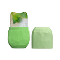Diamond ice Cube Roller - Silicone Skin Care ice Roller for face & Eye Puffiness Relief Beauty gua sha Facial Tools Massage ice Mold cryo Cube ice Roller Best Women’s Gift (Green)