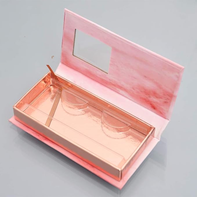 50 Pieces 25mm Rectangle Plastic Eyelash Trays Clear Lash Trays Holder Mink Lash Trays Eye Lash Tray for False Eyelashes Packaging Box Eyelash Storage Case Cosmetic Container Beauty Salons
