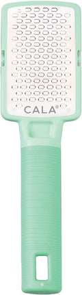 CALA Silky Glide Pro Callus Remover Foot File (Mint), Stainless Steel Micro-File Wide Surface for Wet/Dry Skin, Ultra-Soft Handle for Comfort & Control, Reusable, Easy-Clean