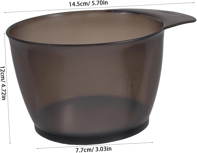 Mikinona 6pcs Stackable Hair Dye Bowls Plastic Mixing and Tinting Bowls for Hair Coloring Home and Salon Use and Versatile Dye Application Tools