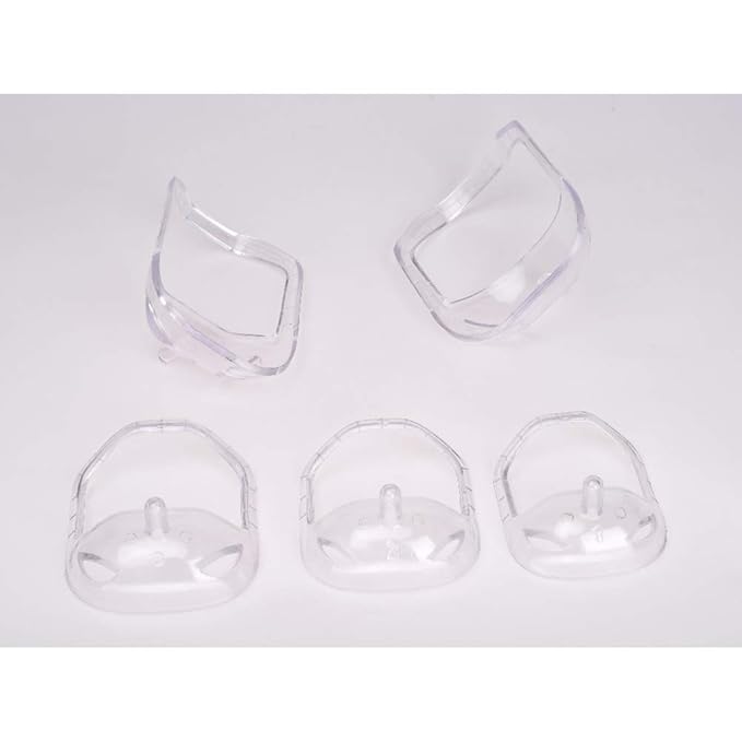 5pcs Personality Transparent Beard Shaper Styling Tool Different Sizes Facial Hair Trimming Guide Grooming Shaper Hair Lineup Tool