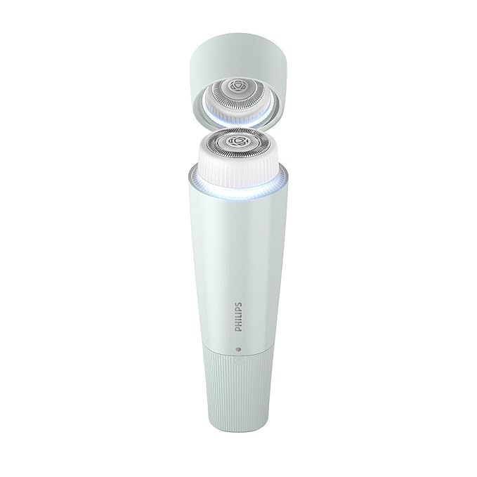 Philips Beauty Series 5000 Electric Shaver and Personal Groomer for Women, Cordless & Compact, Hypoallergenic Head, Gentle & Quick Hair Removal Easy Touch Ups, Mint Green, BRR474/00