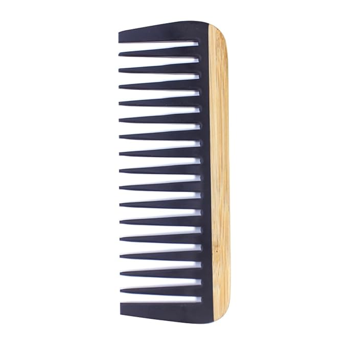 Natural Handmade Bamboo Hair Combs for Women Men, Anti-Static for All Hairstyles & Beard(5.8 in)