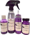 Horse Gallop Glitter Gift Set, 4 Items - Hoof Polish, Body Glitter, Mane and Tail Gel, Shimmer Body Spray (Purple)