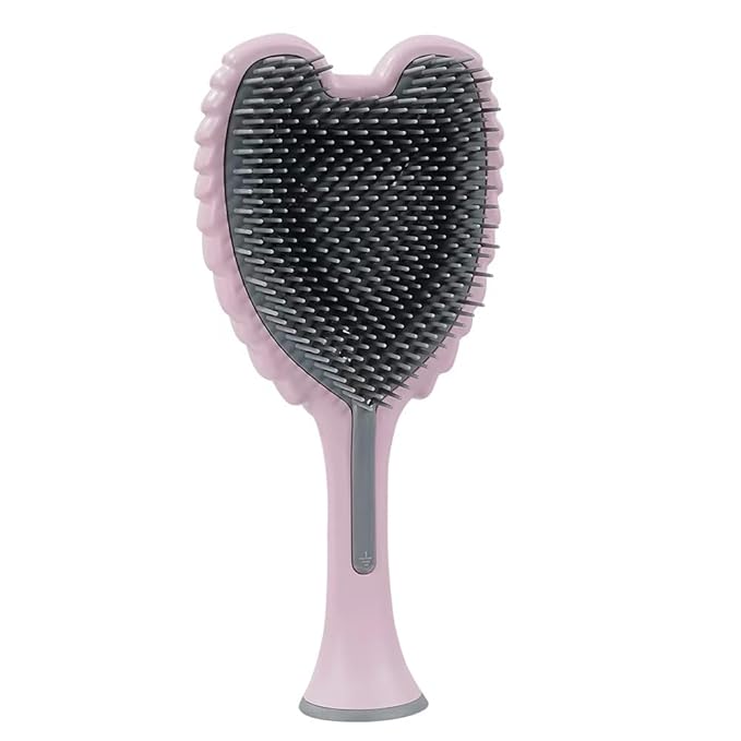 Detangling Hair Brush - Anti Static Angel Wing Hair Brush with Soft & Flexible Bristle for Straight & Wavy Hair - Tangle Angel Hair Detangler Brushes for Blow Drying & Shower (Matt Pink)