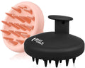 Silicone Scalp Massager Shampoo Brush for Shower, Scalp Scrubber with Soft Bristles for Hair Growth & Dandruff Treatment, Wet Dry Hair Massager for All Hair Types of Women (2 Pink)
