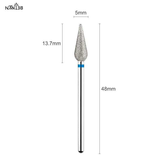 NMKL38 Diomond Nail Drill bit for Manicure and Pedicure Russian Electric File bits Cuticle Cleaner Tools