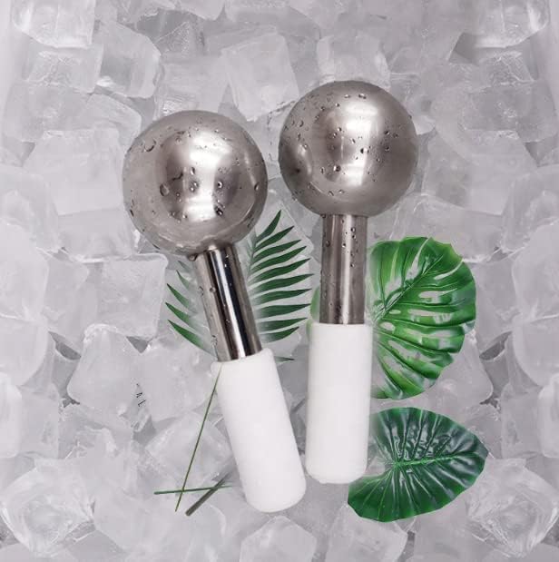 Ice Globes for Facials Stainless Steel Ice Globes Instantly Reduce Puffiness, Tighten Pores and Sinus Relief, Face Globes for Facial Massages and Daily Beauty Routines