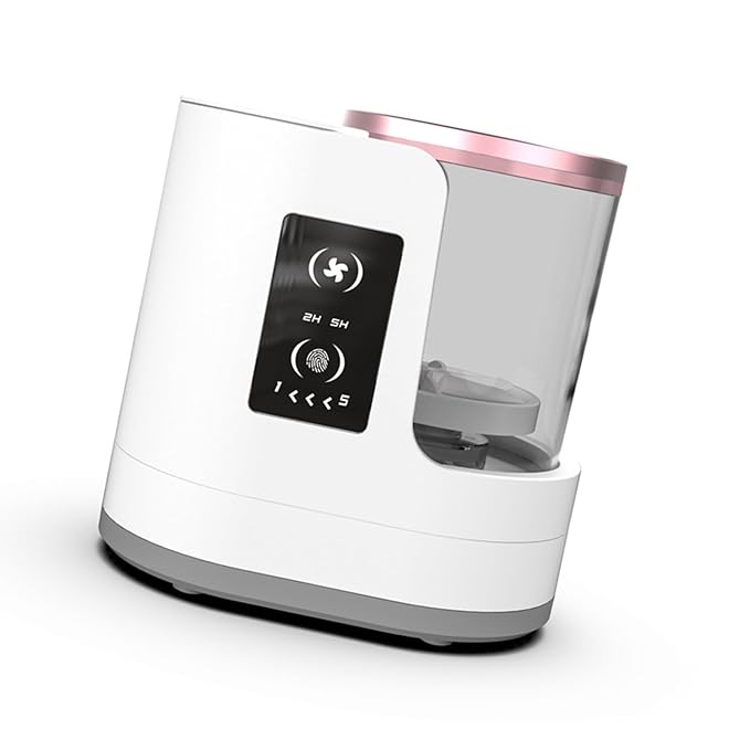 Makeup Brush Cleaner 5-minute Quick Cleaning LCD Touch Control, 2-hour 5-hour Drying Time, Reverse Power Cleaning, Electric Cleaning Machine for Makeup Brushes (HZ-006)