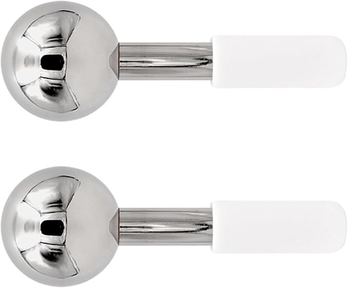 Unbreakable Cryo Stick for Beauty Routines,360 Ice Globes for Face & Eyes,Portable Facials Cold Roller Colling Globes Unbreakable Stainless Steel Cryo Stick