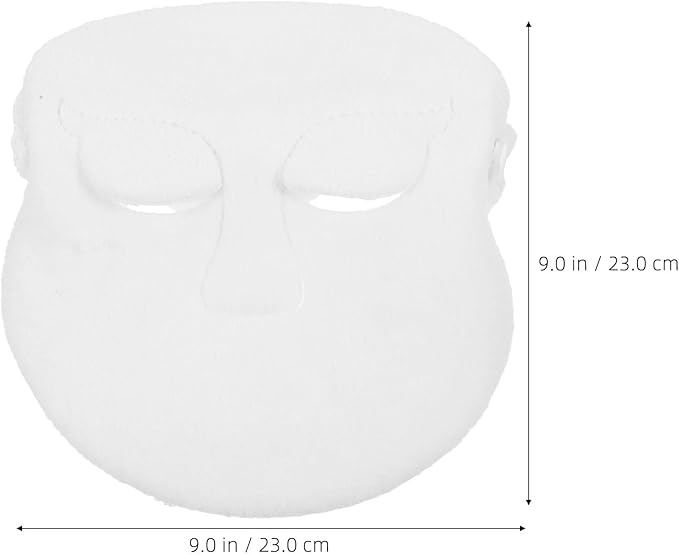 jojofuny Thickened Reusable Facial Beauty Towel Mask Double-Layer Hot Cold Compress Face Towel with Drawstring for Skincare and Facial Steamer Use