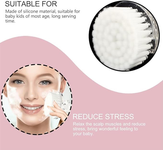 Facial Cleansing Brush White Manual Face Scrubber with Soft Bristles, Quick-Drying & Anti-Dust Design for Sensitive Skin, Travel-Friendly for Home & Travel Use for Women & Teens