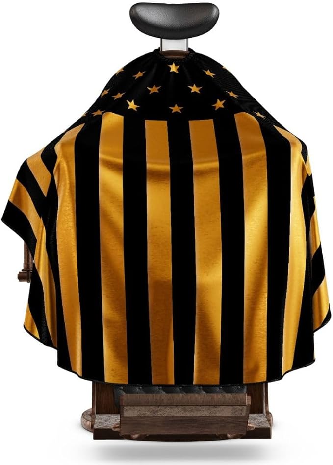 Professional Barber Cape - Antistatic Hair Cutting Cape for Hairdressers and Barbers - Snap colar/Hook Colar Options