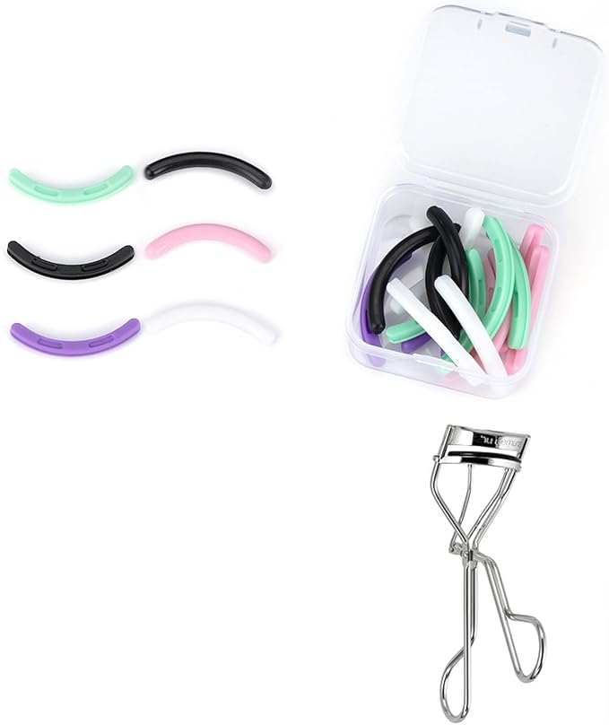 Eyelash Curler Refills Compatible with shu uemura,Eyelash Curler Pads 24PCS,Silicone Lash Curler Refill Pads Compatible with shu uemura (Colorful)
