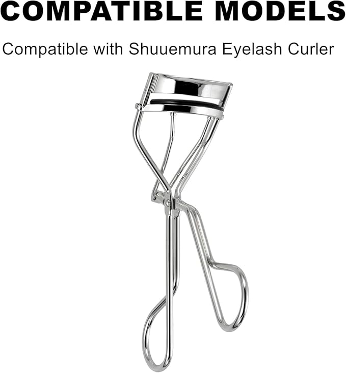 80Pack Compatible with Shu uemura Eyelash Curler Refill Pads,Soft Silicone Eye lash Curler Refills Compatible with Shu uemura Eyelash Curler,Easy to Replace,Black.
