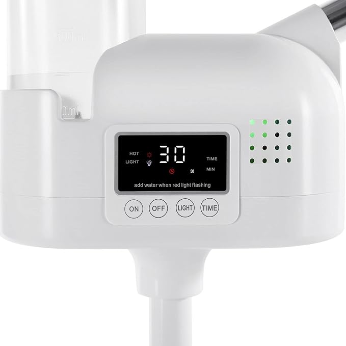 Artist hand Facial Steamer Professional 2 in 1 Hot Face Steamer with 5X LED Magnifying Lamp, Upgrade Esthetician Face Steamer for Facial Deep Cleansing, Fast Heat for Beauty Salon Spa Home Use