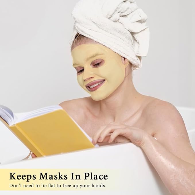 Face Ice Pack and 2 Packs Silicone Face Mask Cover, Full Facial Frozen Masks Hot Cold Face Compress Reusable Skin Care Gift for Women Puffiness Swelling Relief Beauty Spa Essentials