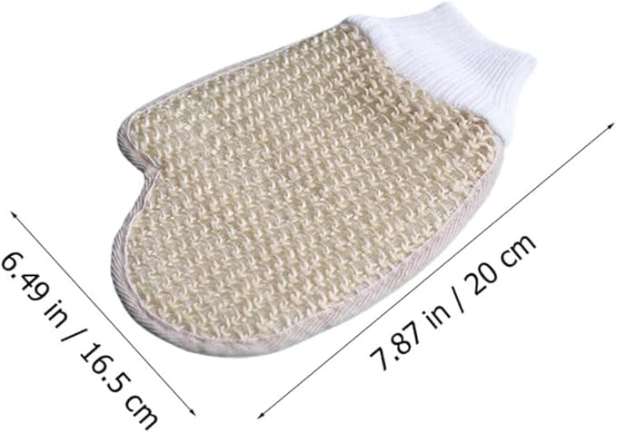 1set Comfortable Scrubbing Glove and Back Scrubber Strap Bath for Gentle Exfoliation Sponge Back Strap Bath Mitt Trim