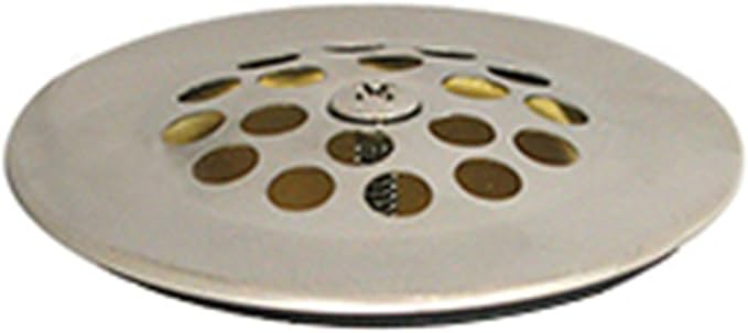 PF WaterWorks Bathtub/Bath Tub Drain Shoe Grid/Strainer Cover with Matching Screw;Brushed Nickel; PF0915-BN