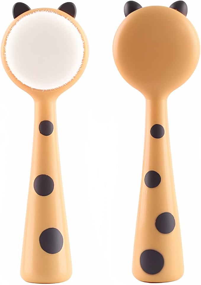 Face Brush Face Scrubber, Hysotok Facial Cleansing Brush with Soft Bristles for Face Cleansing Wash Scrub, Face Cleanser Brush for Facial Exfoliating Massaging Skin Care (Yellow)