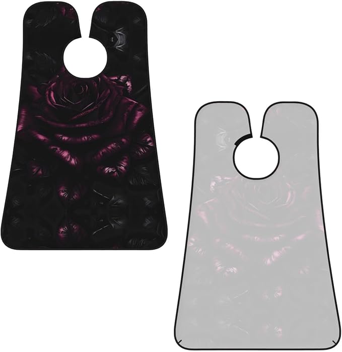 Pinks Cherry Blossoms Print Beard Bib Shaving Apron, Beard Hair Trimming Cape Gift For Dad