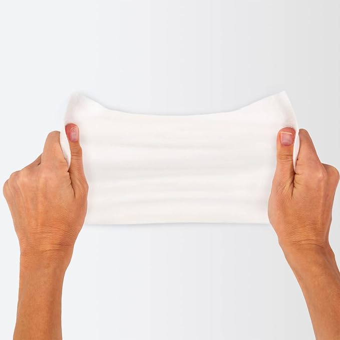Essential Bath Cleansing Washcloths (60 Packs, 480 Cloths) No Rinse Bathing Wipes, Ultra Thick, Hypoallergenic