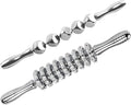 ONUEMP 2pcs Stainless Steel Massage Rollers for Ice Body Sculpting, Maderoterapia Kit Colombiana Professional, Cellulite Massager Roller, Lymphatic Drainage Massager, Cellulite Remover for Leg Back