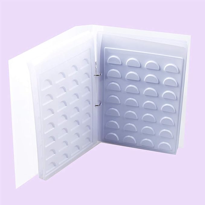 70 Pairs of Eyelash Display Card, Eyelash Storage Book, White False Eyelashes Template Catalog Storage Case