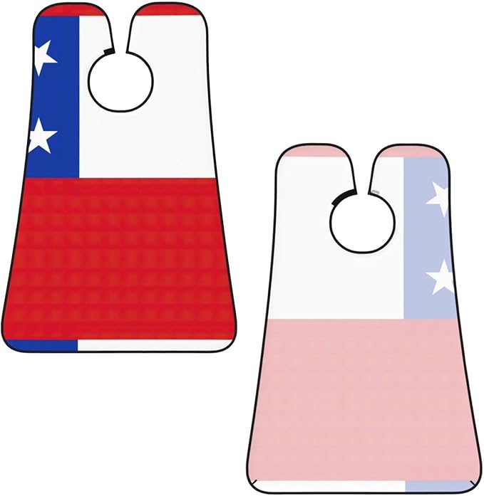 Flag Of Georgia Print Beard Bib Shaving Apron, Beard Hair Trimming Cape Gift For Dad